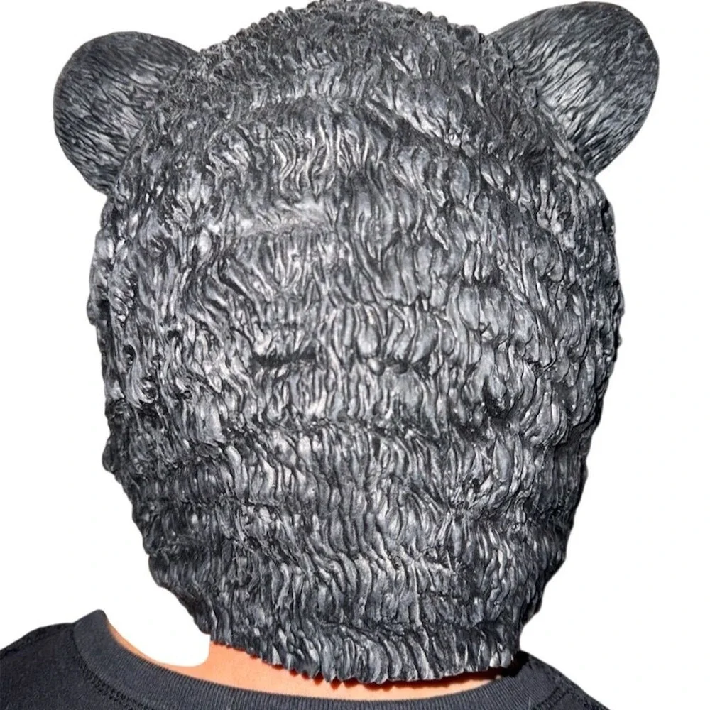 Realistic Black Bear Full‎ Head Mask Halloween Costume Accessory cosplay animal